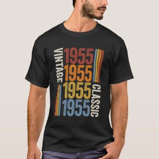68 Years Old Vintage 1955 68Th Birthday Decoration T-Shirt