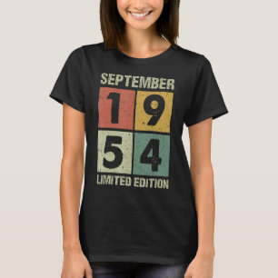 68 Years Old Vintage September 1954 68th Birthday T-Shirt
