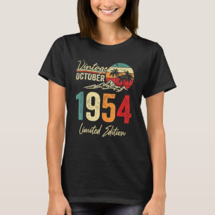 68 Yr Old Vintage October 1954 68th Birthday T-Shirt