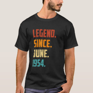 68th Birthday Legend Since June 1954 68 Years Old T-Shirt