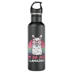 68th Birthday Llamazing Llama 68 Year Old Birthday 710 Ml Water Bottle