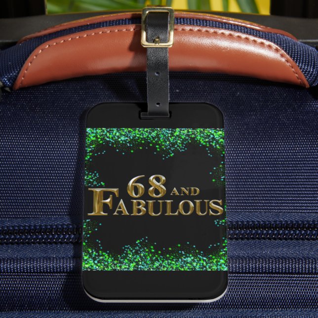 68th Birthday  Luggage Tag (Front Insitu 2)