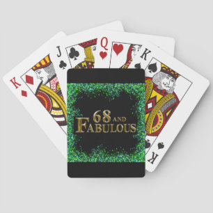 68th Birthday  Playing Cards
