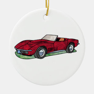 69 Corvette Sting Ray Roadster Ceramic Ornament