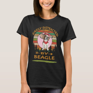 69 Easily Distracted By Beagle T-Shirt