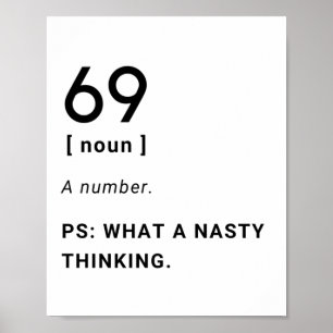 69 funny definition poster