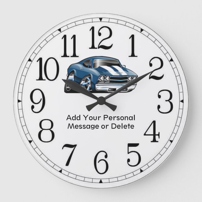 69 Muscle Car Large Clock (Front)