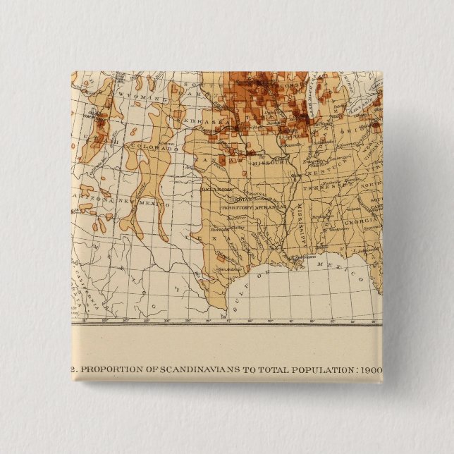 69 Scandinavians 1900 15 Cm Square Badge (Front)