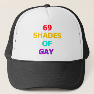 69 shades of gay trucker hat