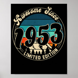 69 Year Old Vintage 69th Year Old Birthday 1953 Poster