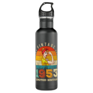 69 Year Old Women Bday 1953 Vintage 69th Birthday 710 Ml Water Bottle