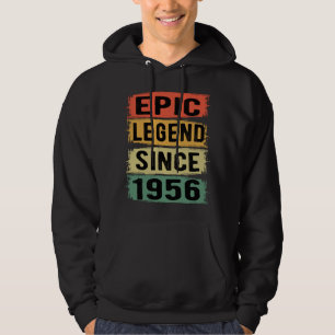 69 Years Old Bday 1956 Epic Legend 69th Birthday Hoodie
