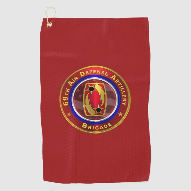 69th Air Defence Artillery Brigade Golf Towel (Front)