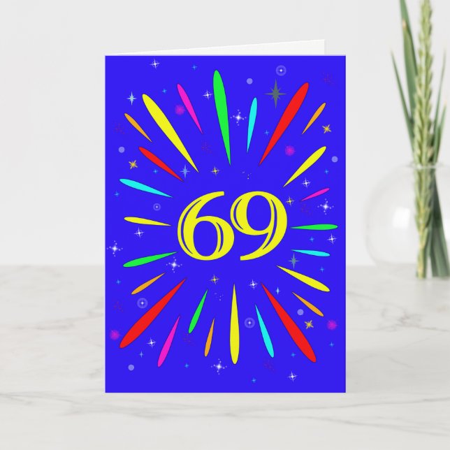 69th Birthday Explosion Card (Front)