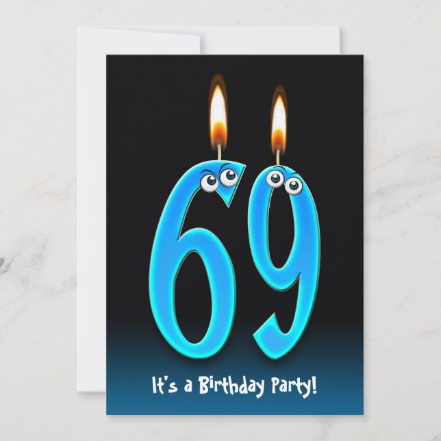 69th Birthday Party Invite (Front)