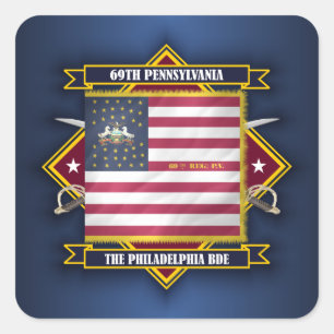 69th Pennsylvania Infantry Square Sticker