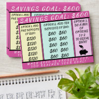$6,000 Savings Goal Money Piggy Bank