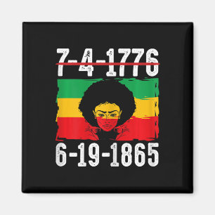 6-19-1865 African American Black History Month 1  Magnet