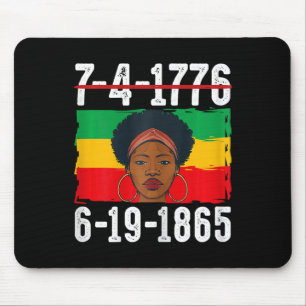 6-19-1865 African American Black History Month Mouse Pad