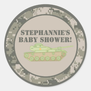 6 - 3"  Favour Stickers ARMY ACU Camoflauge Digita