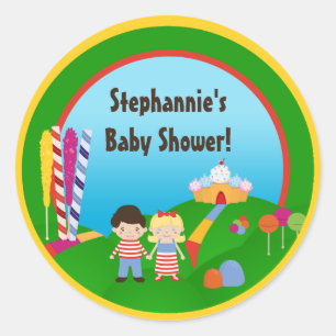 6 - 3"  Favour Stickers Candy Land Ice Cream