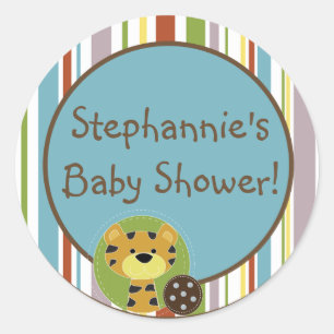 6 - 3" Favour Stickers Jungle Tales Safari