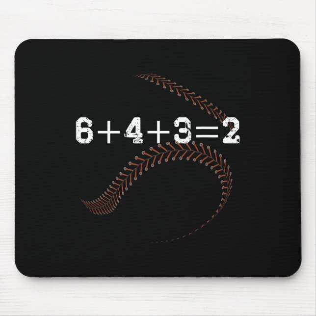 6+4+3=2 643 Double Play Outs Sell Player Coach Sof Mouse Pad (Front)