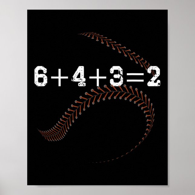6+4+3=2 643 Double Play Outs Sell Player Coach Sof Poster (Front)