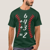 6+4+3 2 Baseball Laces Funny Double Play Math Turn