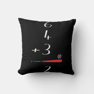 6 4 3 2 Double Play Baseball Cushion