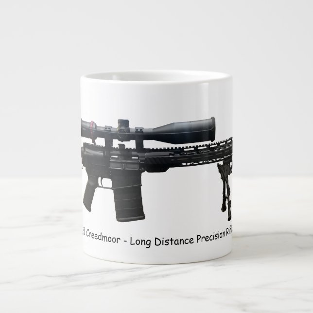 6.5 Creedmoor - Long Distance Precision Rifle Large Coffee Mug (Front)
