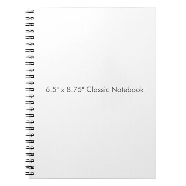 6.5" x 8.75" Classic Notebook (Front)