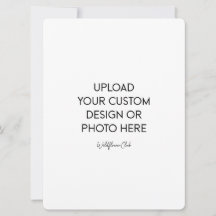 6.5" x 8.75 Flat Invitation