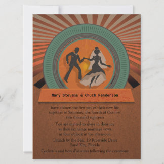 6.5x8.75" Retro Style Vintage Invitation