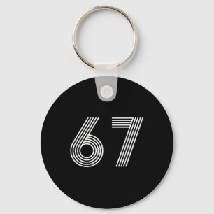 6-67 Minimalist Design _2 Key Ring