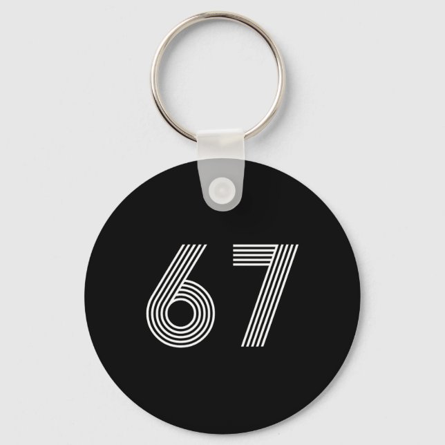 6-67 Minimalist Design _2  Key Ring (Front)