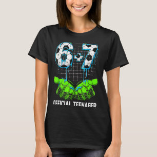 6+7 = 13 Year Old Boys Girls Teenager 13th Birthda T-Shirt