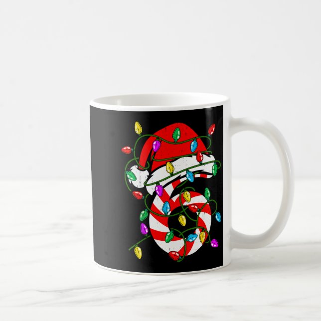 6 7 67 Meme Six Seven Candy Funny Christmas Couple Coffee Mug (Right)