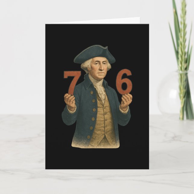 6-7 7-6 George Washington Six Seven American  Card (Front)