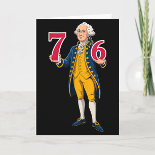 6 7 7 6 George Washington Six Seven Card