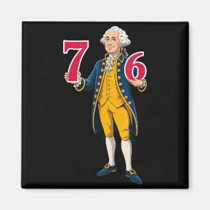 6 7 7 6 George Washington Six Seven Magnet