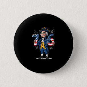 6-7 7-6 George Washington Six Seven Meme Gen Alpha 6 Cm Round Badge