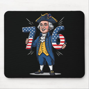 6-7 7-6 George Washington Six Seven Meme Gen Alpha Mouse Pad