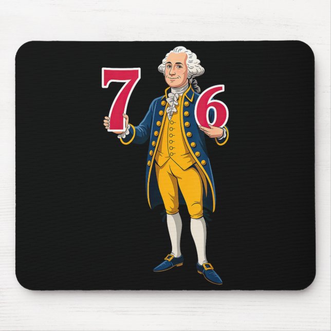 6 7 7 6 George Washington Six Seven  Mouse Pad (Front)