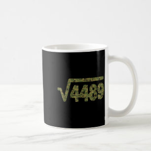 6 7 Army Pattern Meme Square Root 4489 Slang Math  Coffee Mug