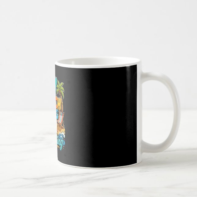 6 7 beach days and counting funny beach summer coffee mug (Right)