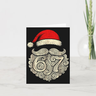 6 7 Christmas 67 Santa Six Seven Christmas Boys Te Card