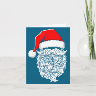 6 7 Christmas 67 Santa Six Seven Christmas Boys Te Card