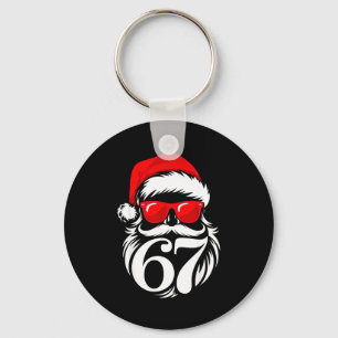6 7 Christmas 67 Santa Six Seven Christmas  Key Ring