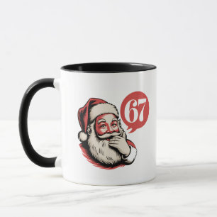 6 7 Christmas Six Seven Brainrot Santa Claus Mug